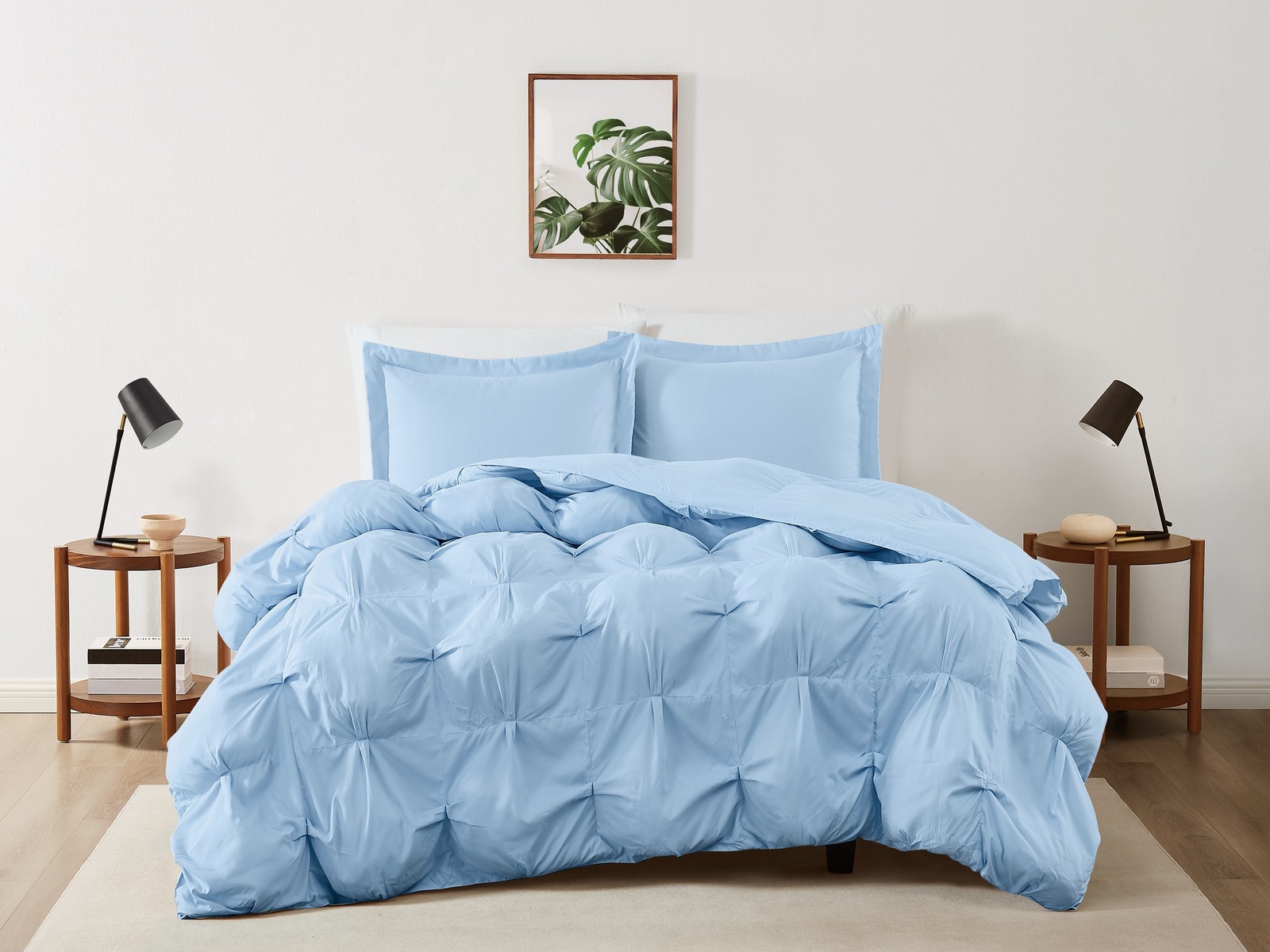 Truly Soft Cloud Puffer Midweight Comforter Set, One Size, Blue