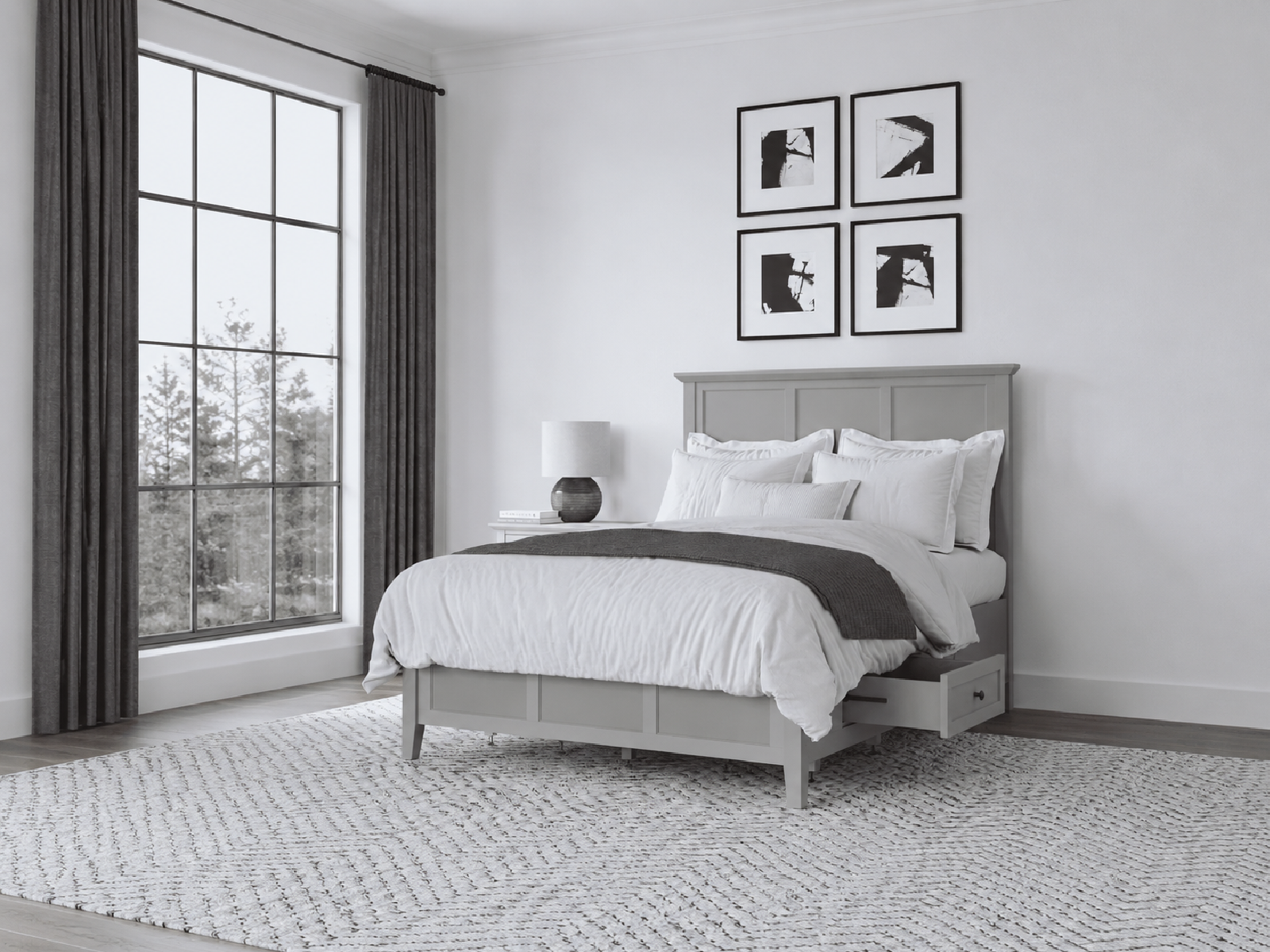 Grace Four Drawer Platform Storage Bed