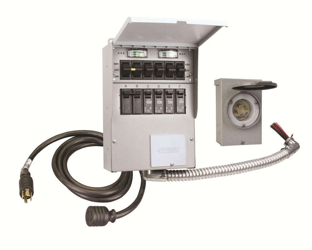 Reliance Controls 30 Amp 6-Circuit Transfer Switch Kit