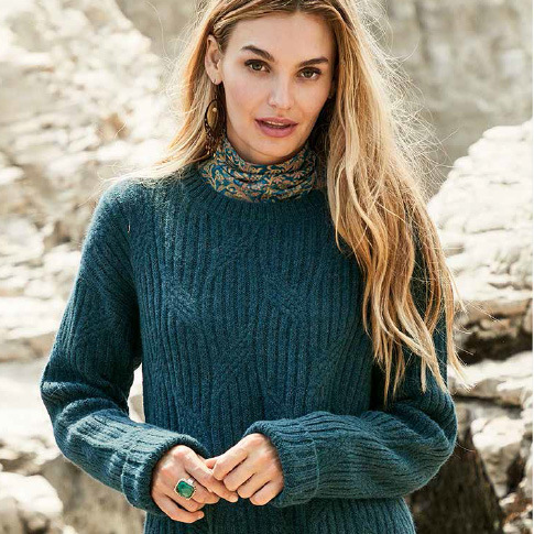 Peru Unlimited Pima Cotton Crew Neck Sweater - Light Lavender - Vavra's  Menswear
