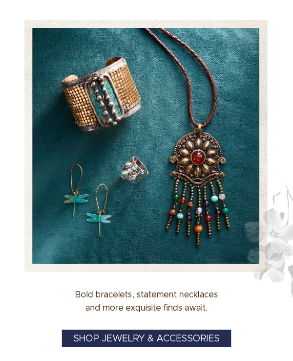 Bold bracelets, statement necklaces and more exquisite finds await. | Shop Jewelry & Accessories