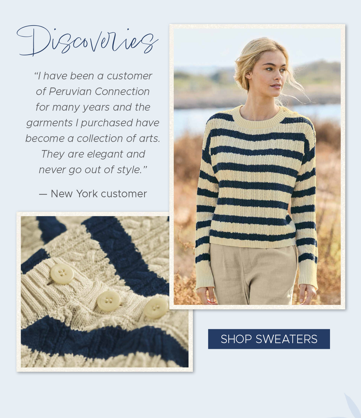 Discoveries | Shop Sweaters