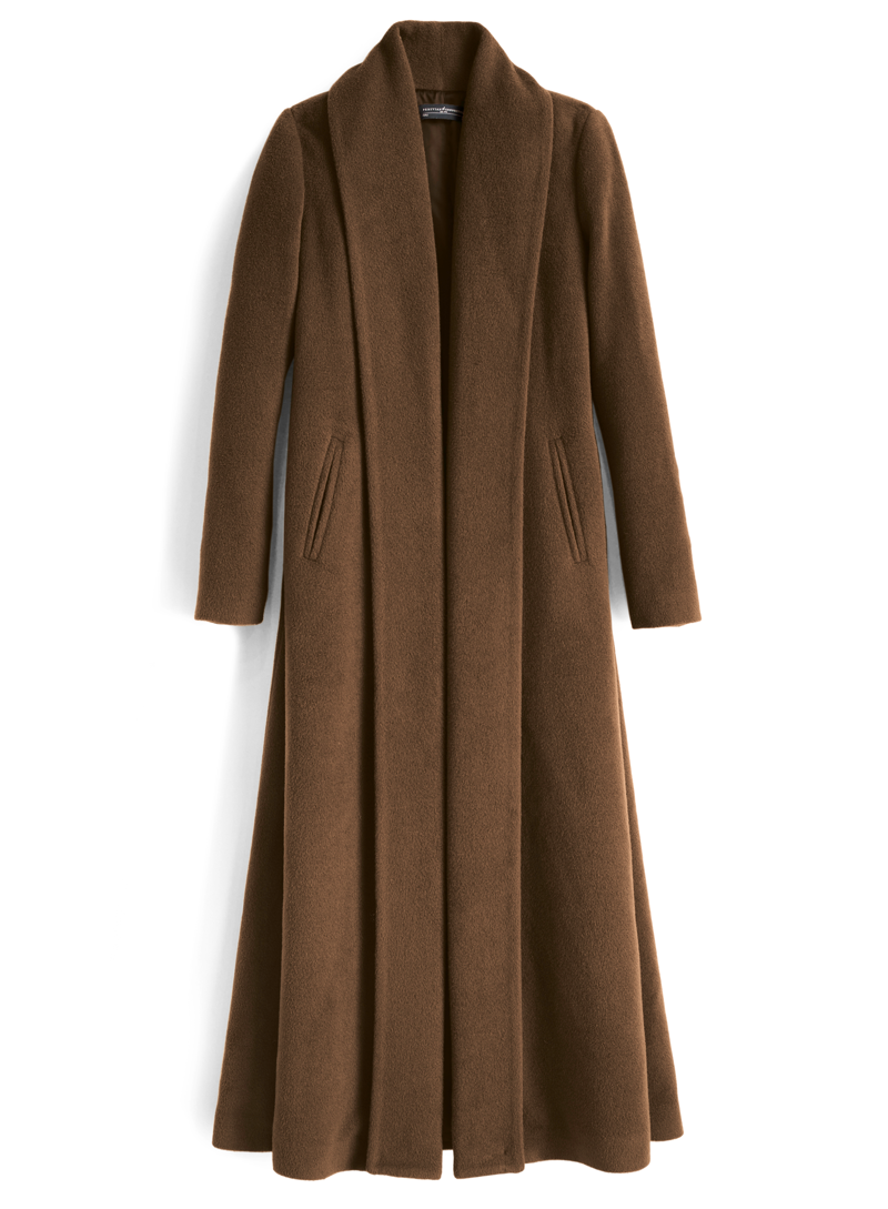 Reversible Signature Short Hooded Wrap Coat - Women - Ready-to