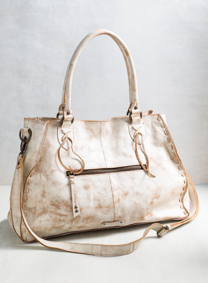 Peruvian Connection Distressed Leather Satchel