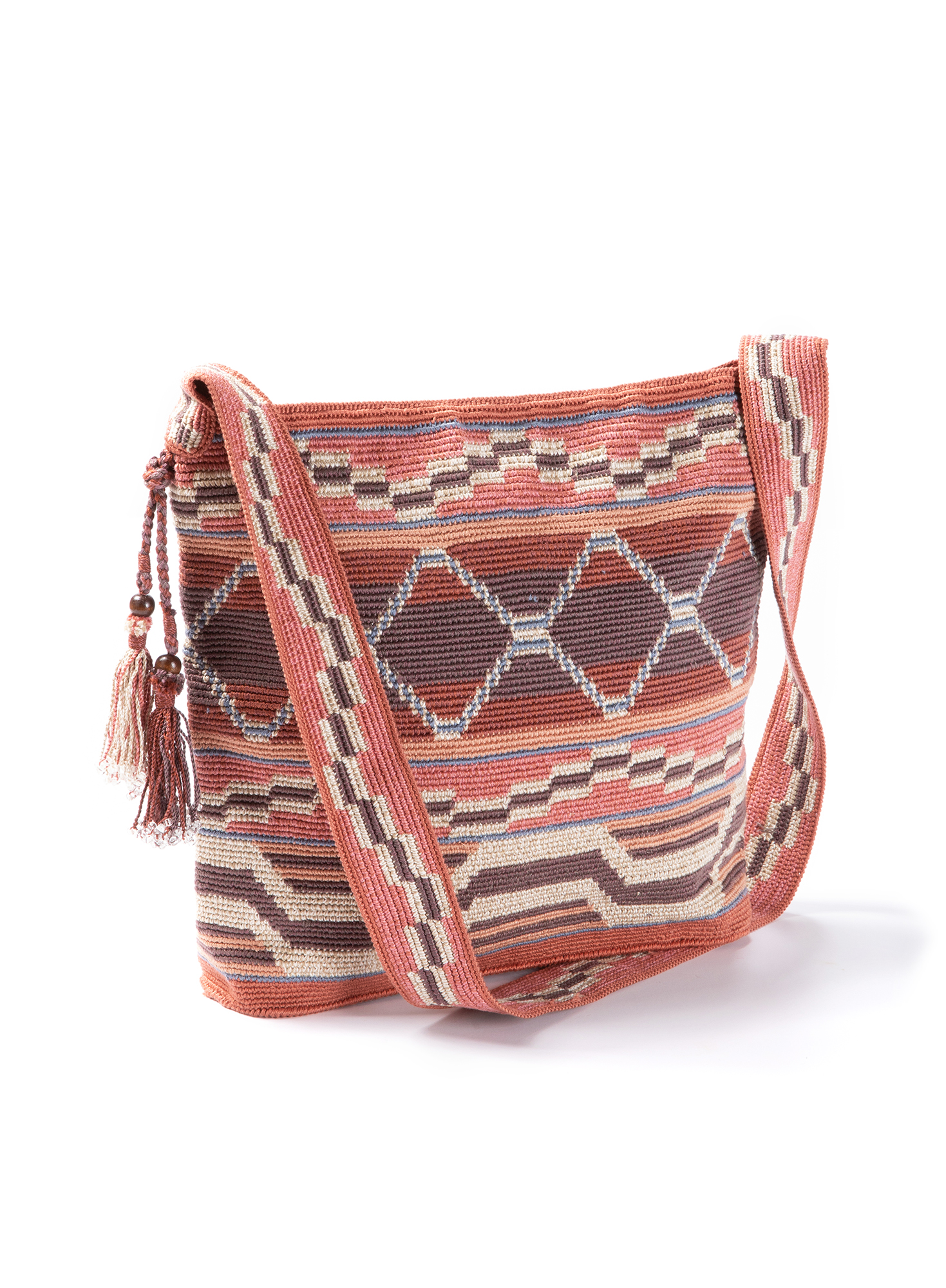 Evergreen Stripe Woven Crossbody