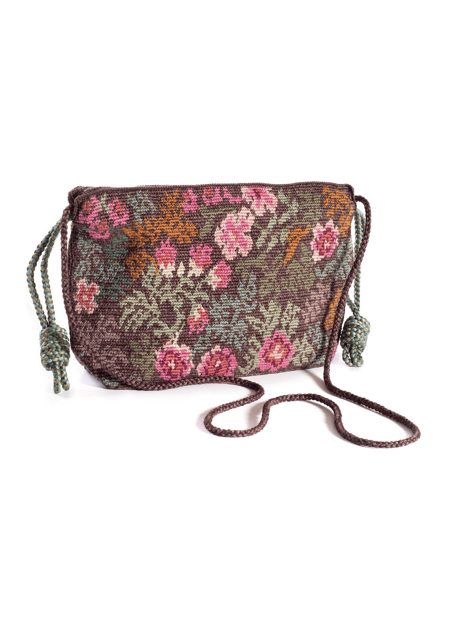 Evening Bag Tapestry With Denim Floral Design Purse Wedding 