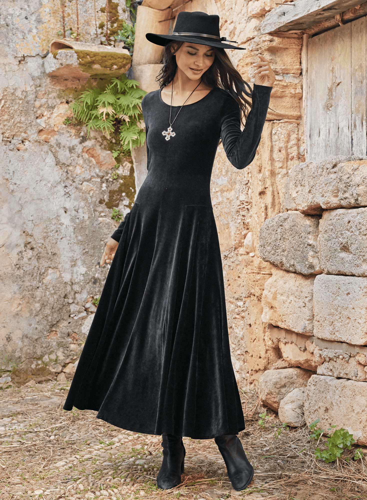 Peruvian Connection crochet lace black deals dress