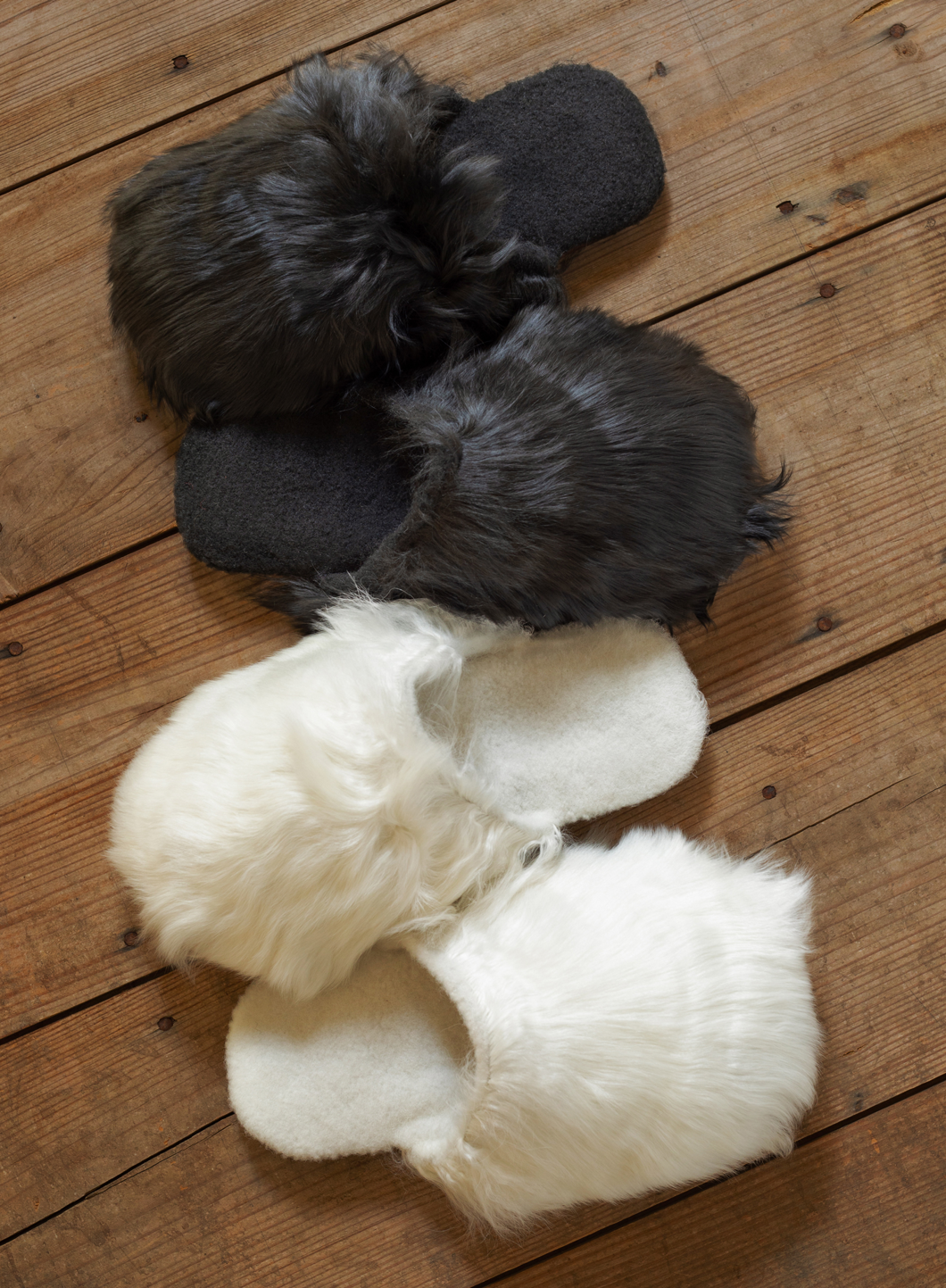Fuchsia Alpaca fur slippers warm & soft – Peruvian Kani