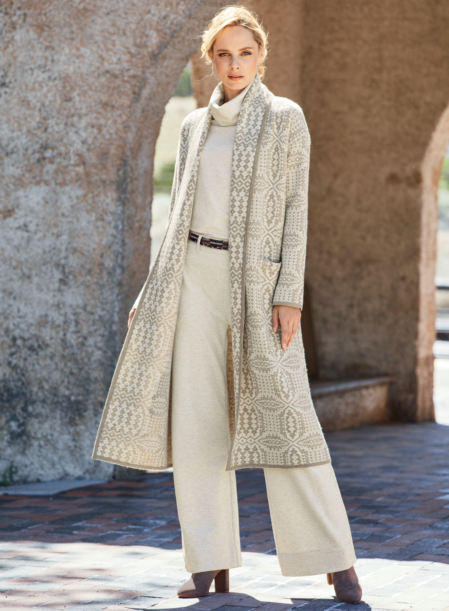 Long knit coat hotsell