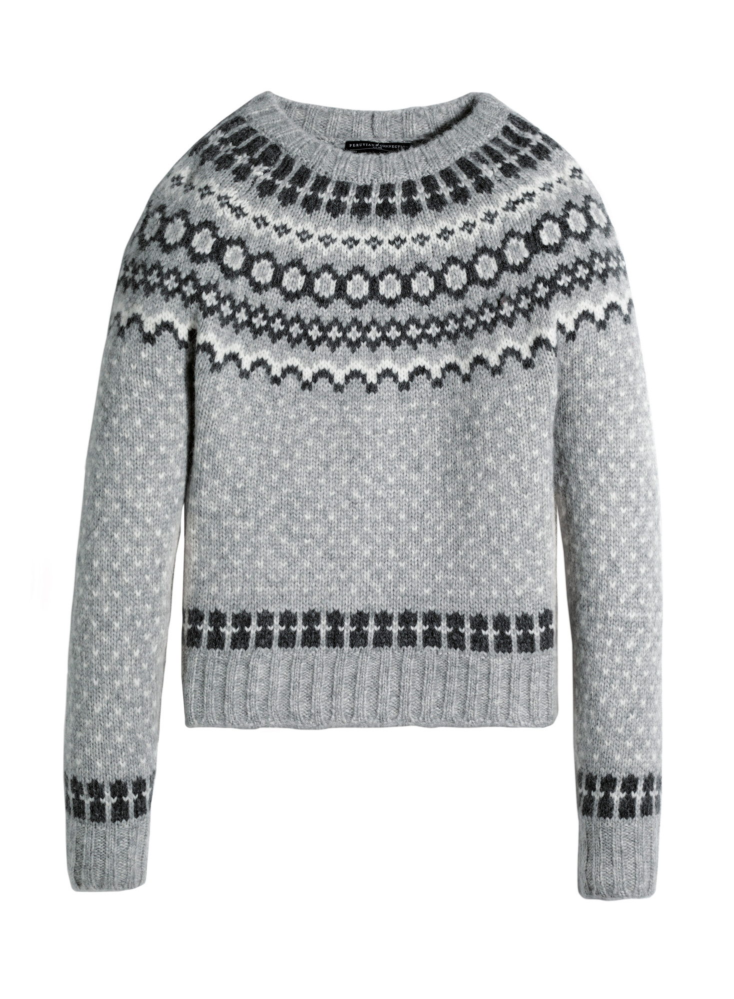 Knitting Patterns Ladies Classic Fair Isle/Ski/Nordic Yoke Sweater & Leg  Warmers
