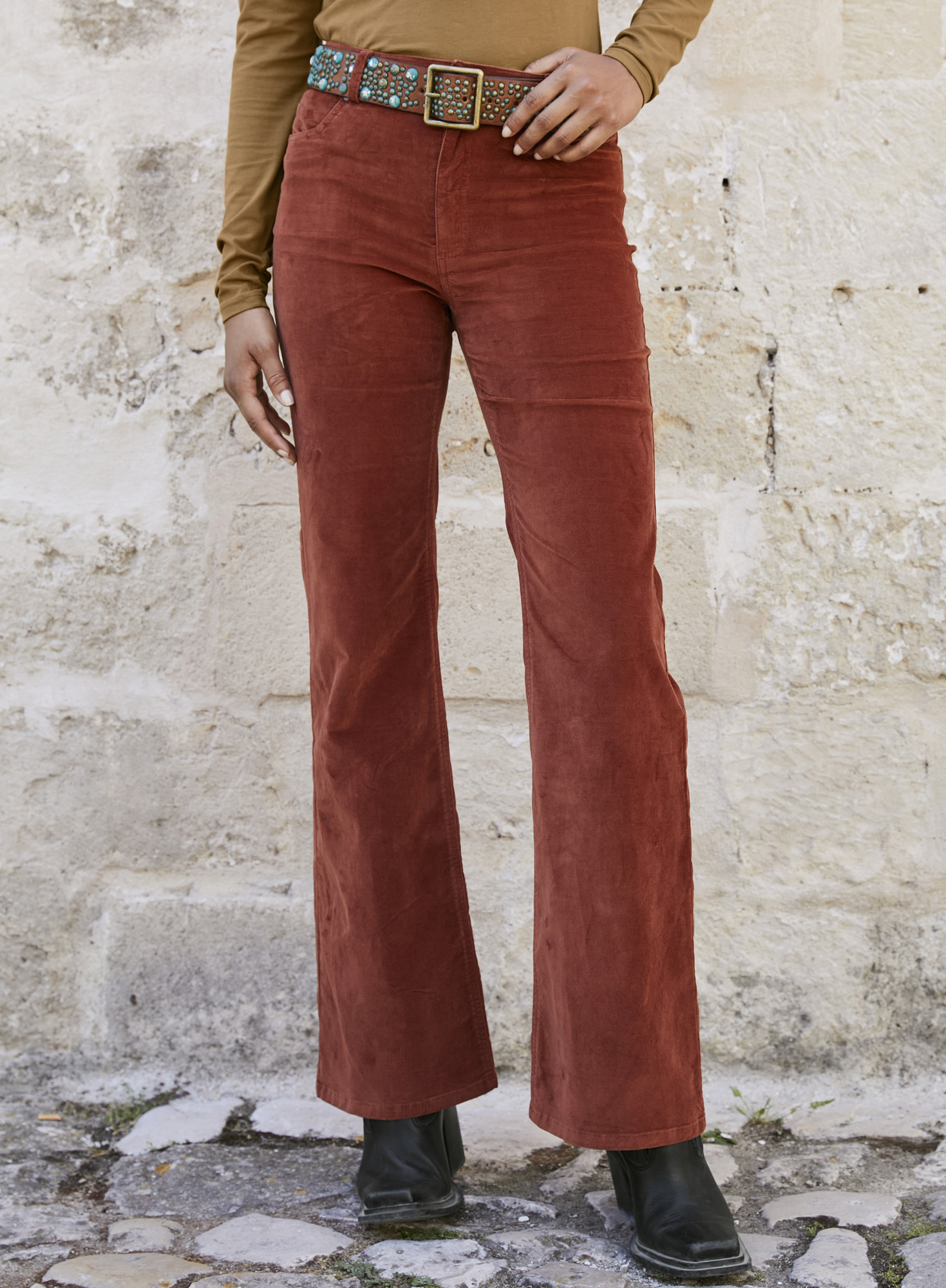 Boot Cut Velveteen Jeans