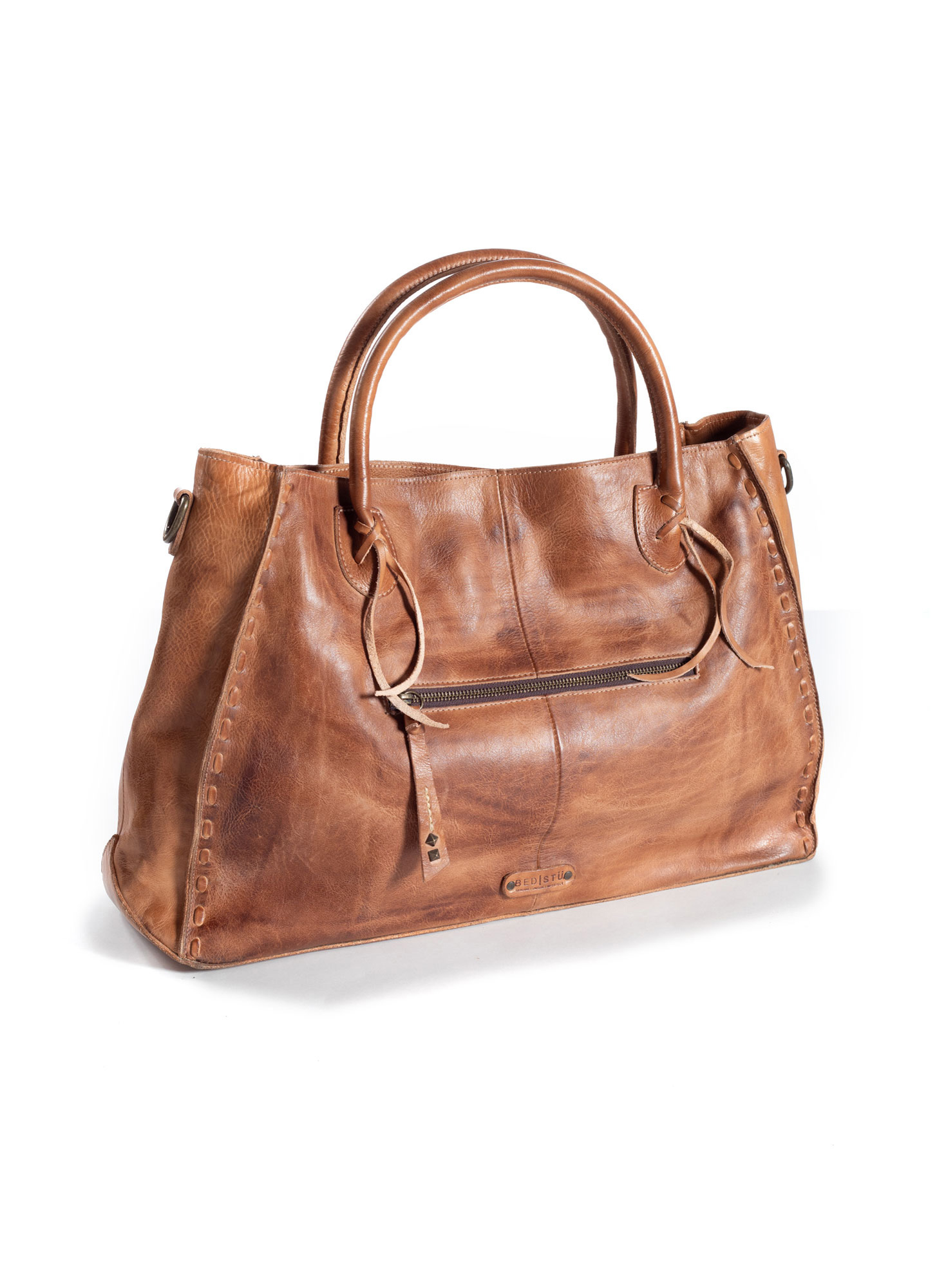 Distressed on sale leather bag