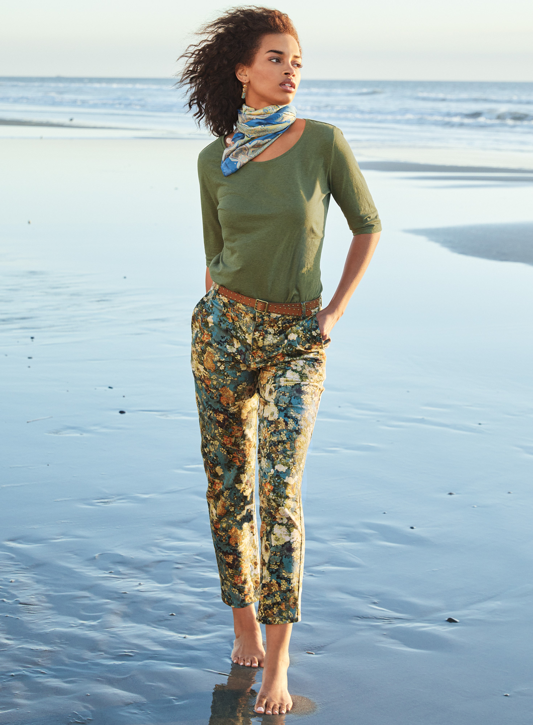 H and top m cropped trousers