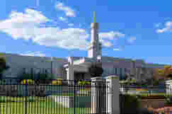 Fotografia del Tempio di Monticello, Utah, USA