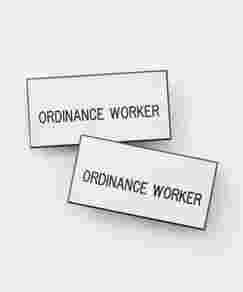 Ordinance Worker Pin-Style Name Badge (pack of 2)