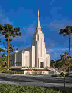 Fotografia del Tempio di Curitiba, Brasile