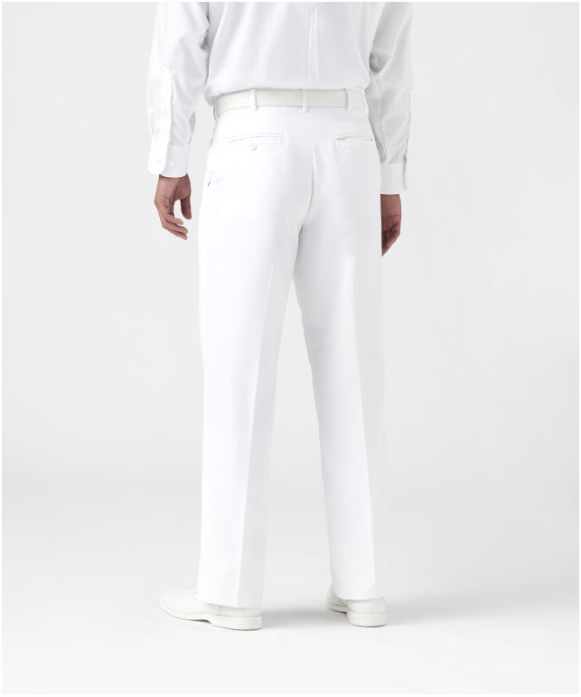 white dress trousers mens Usmc | Alpha And Bravo | Military - Shop Your Navy Exchange Get a serious jump on the competition Friday night when you show up wearing a pair of mens white wide leg dress pants by Fratello Elegant Korean Fashion High Waist