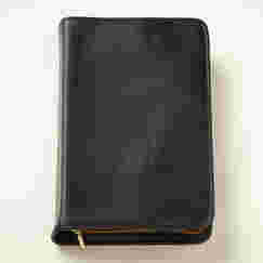 Triple Combination Scripture Cover, Zipper Black Leather