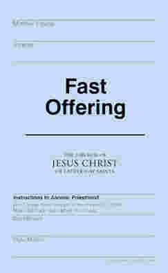 Fast-Offering Envelopes