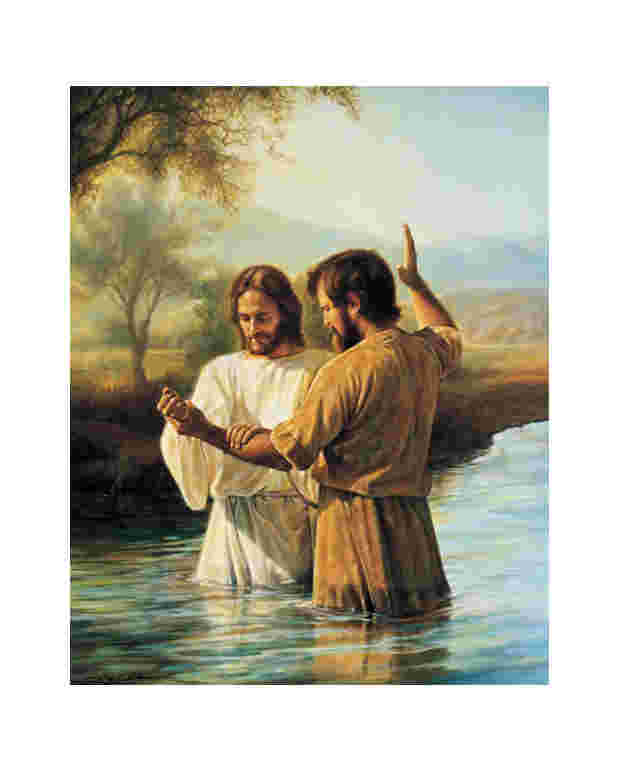 Lds Art Jesus Getting Baptized