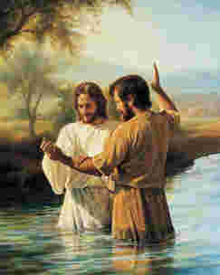 Jean-Baptiste baptise Jésus