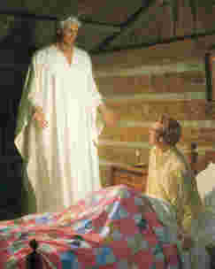 L’ange Moroni apparaît à Joseph Smith