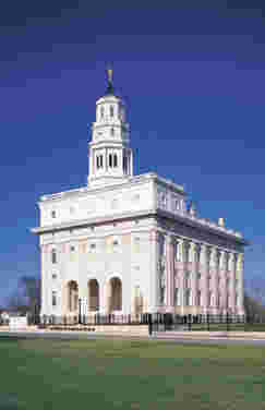 Fotografia del Tempio di Nauvoo, Illinois, USA