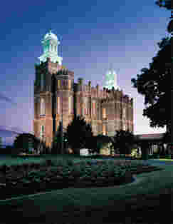 Fotografia del Tempio di Logan, Utah, USA