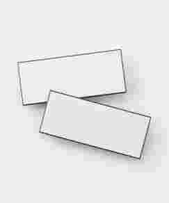 Blank Pin-Style Name Badge (pack of 2)