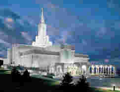 Fotografia del Tempio di Bountiful, Utah, USA