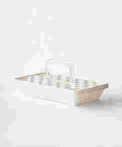 Vassoio in plastica dell’acqua per il sacramento