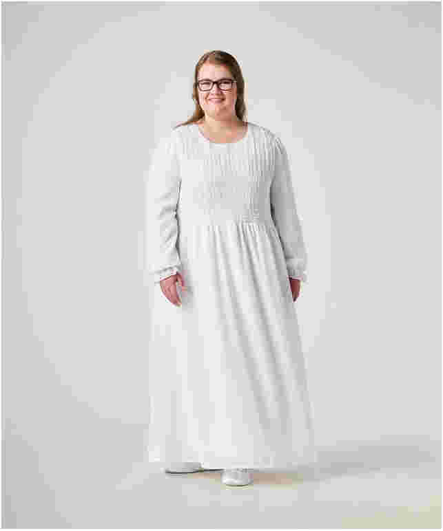 evelyn front twist chiffon dress in white XXS / IVORY CREAM / Standard Production