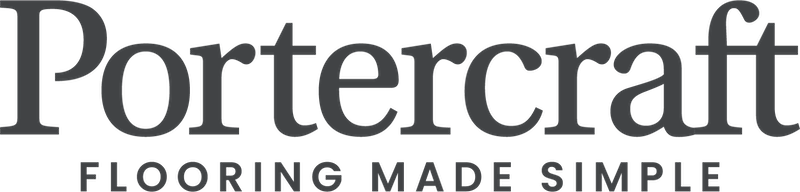 Portercraft Floors Logo with Tagline Dark Gray