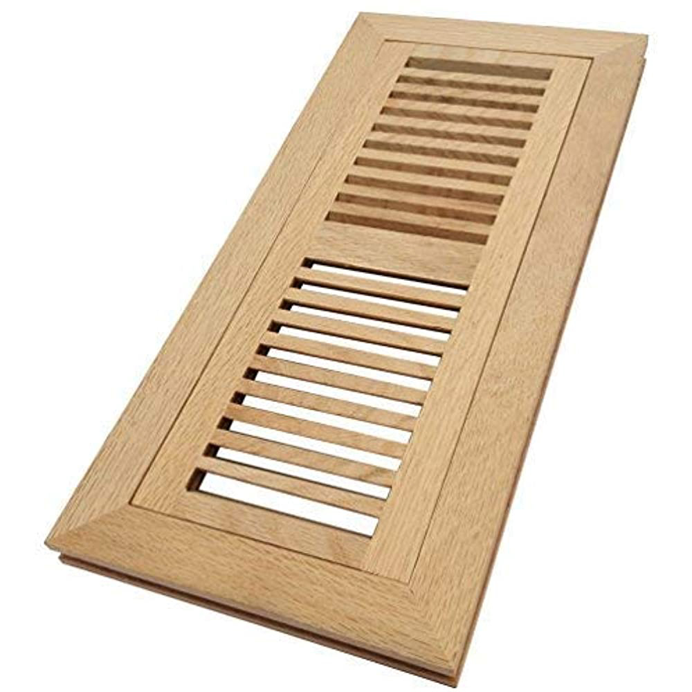 Unfinished Vent 3/4" Thick 4x12 Flush Frame White Oak #1 Common
