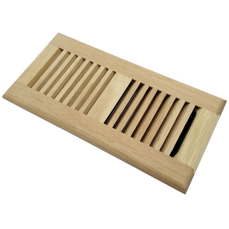 Unfinished Vent 3/4" Thick 4x12 Self-Rimmed White Oak