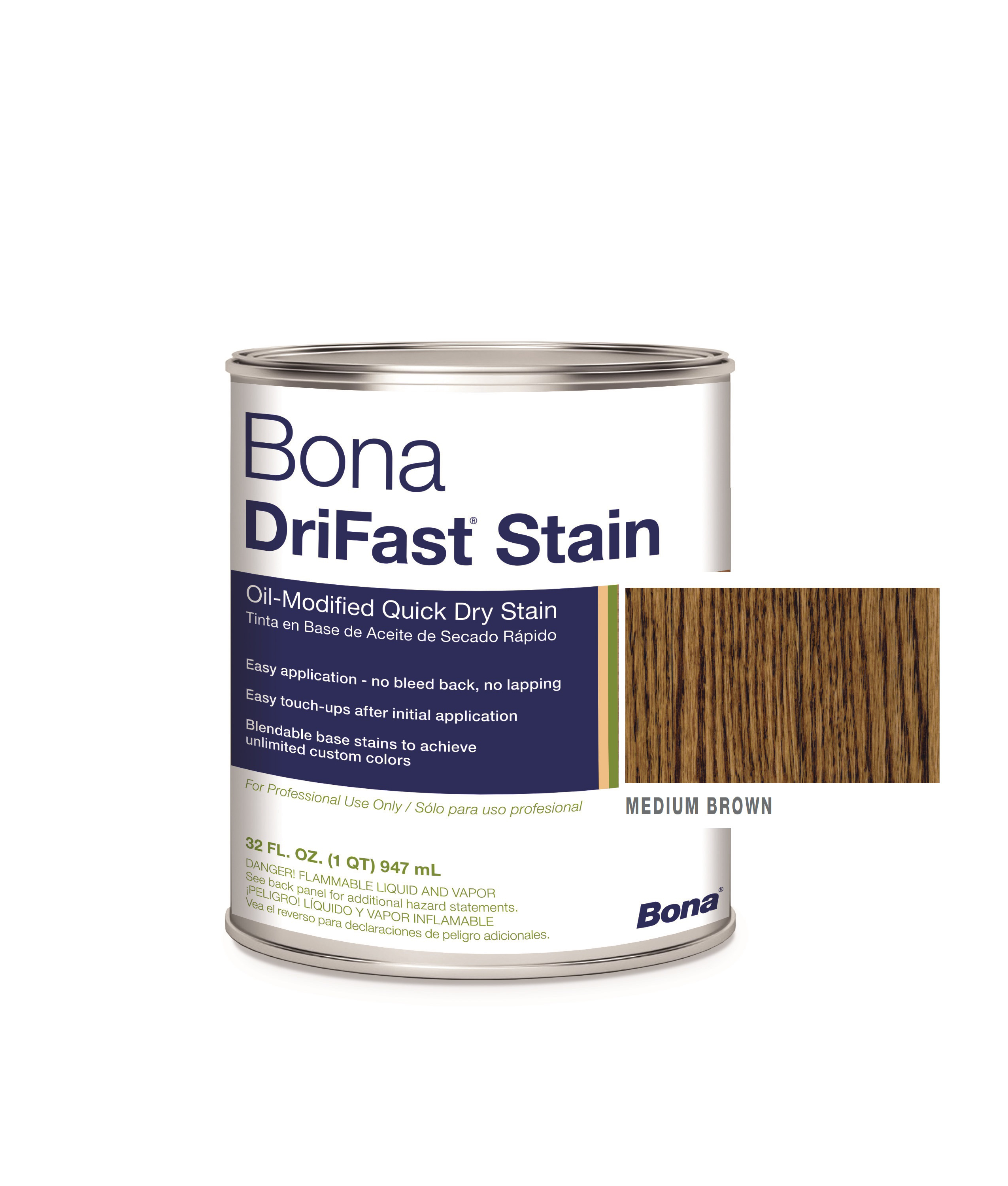 Bona DriFast Quart Stain Medium Brown