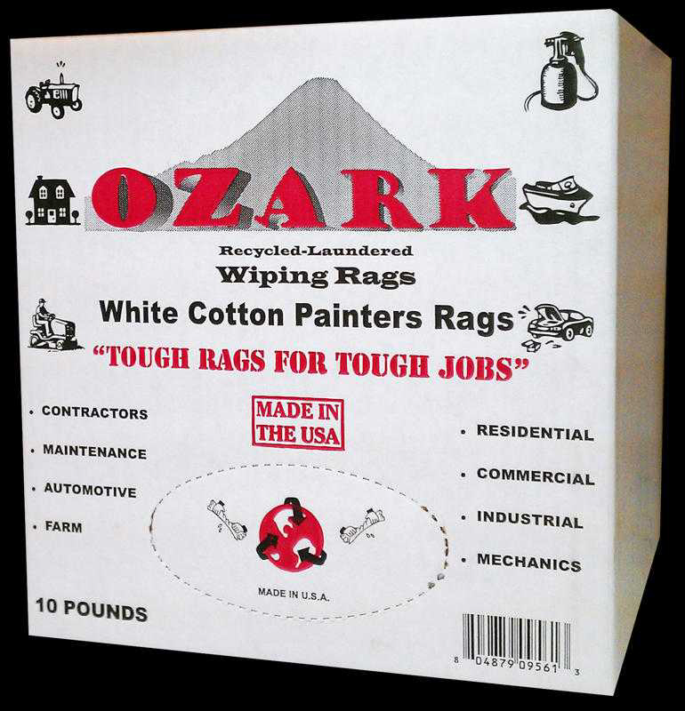 Rags - White Knit T-Shirt Rags 10#