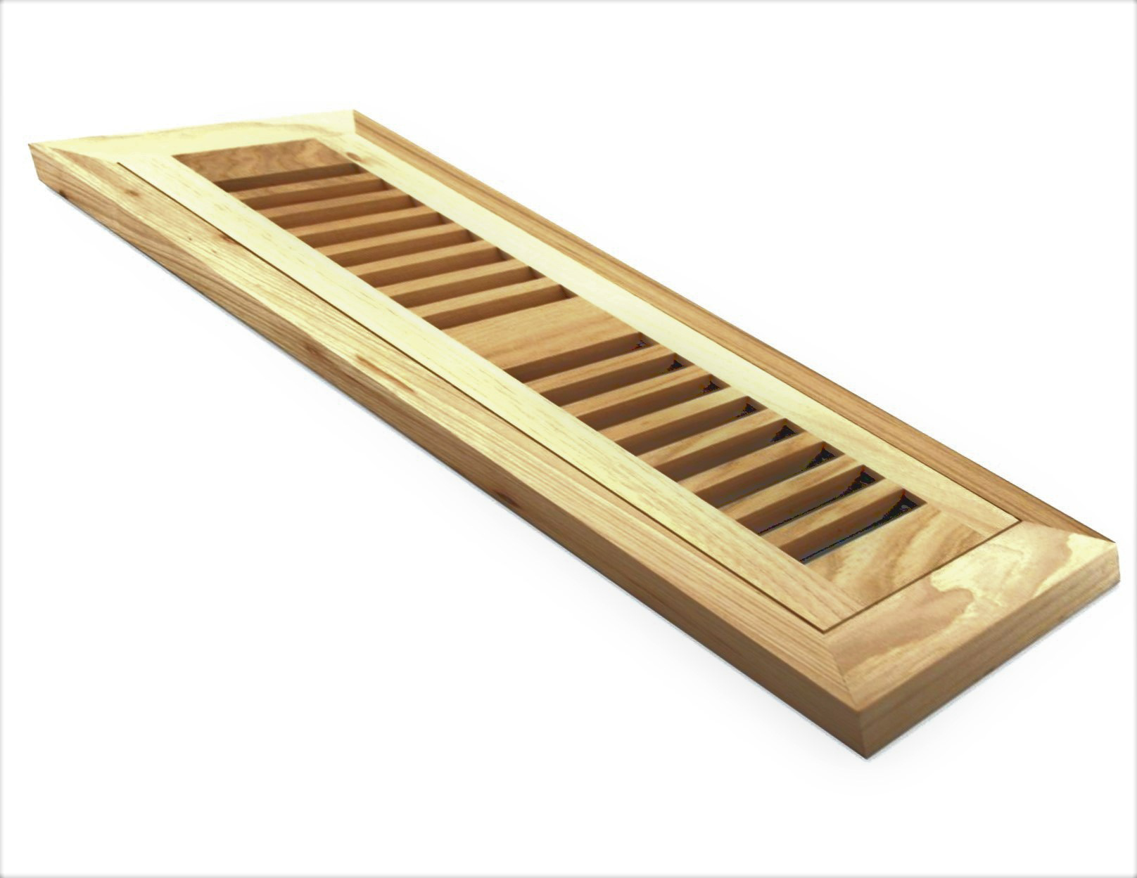 Unfinished Vent 3/4" Thick 2x12 Flush Frame Hickory