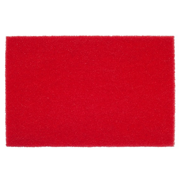 Norton 12"x18" Square Buff Red Pad
