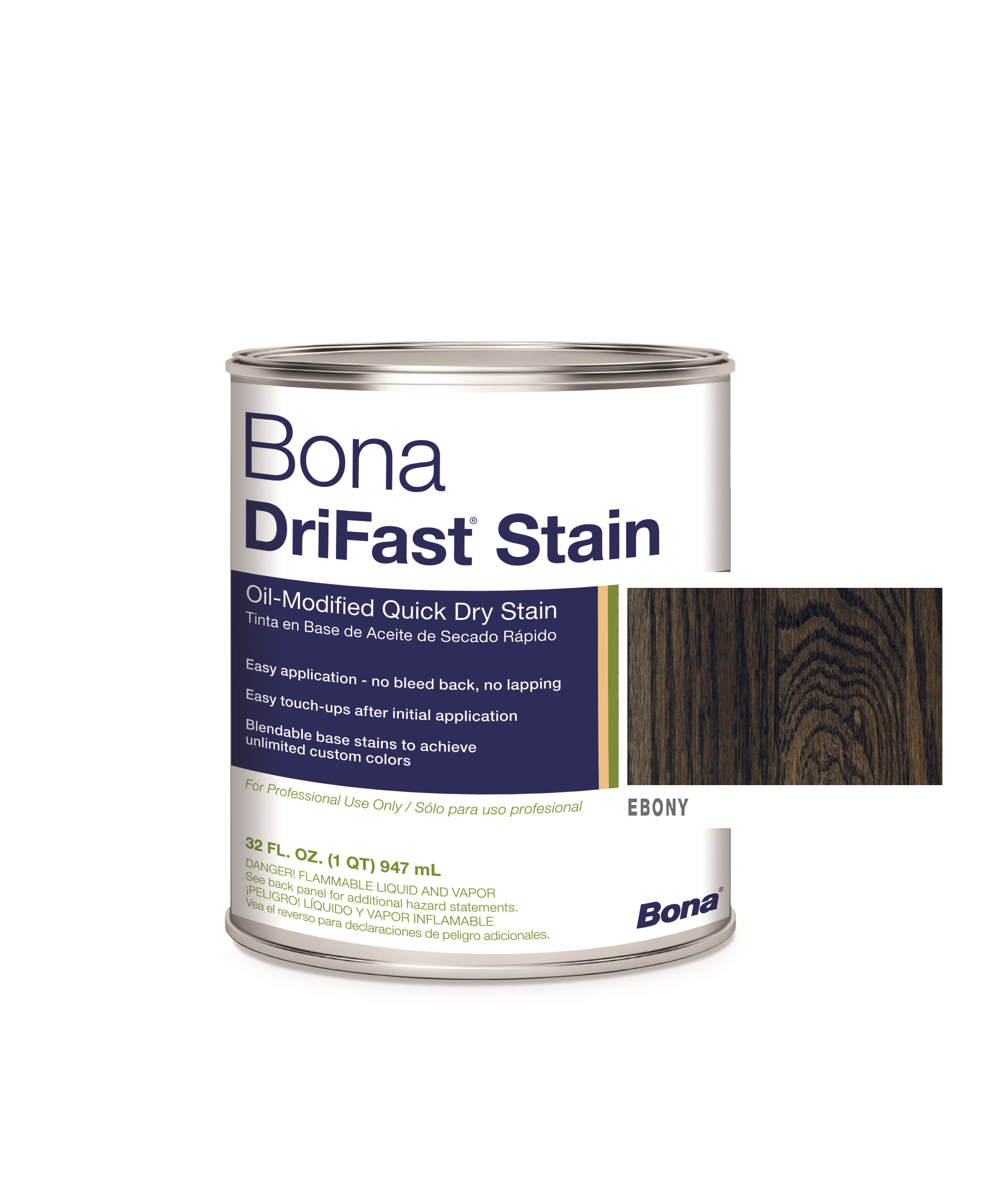 Bona DriFast Quart Stain Ebony
