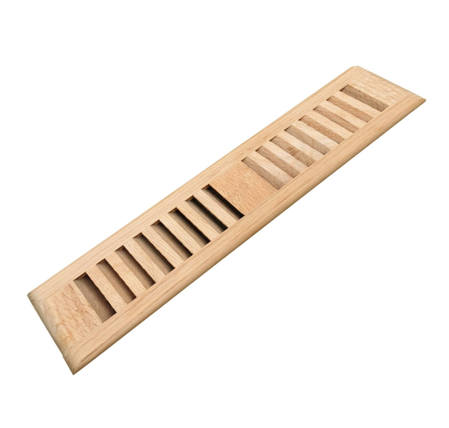 Unfinished Vent 3/4" Thick 2x14 Flush Frame Red Oak