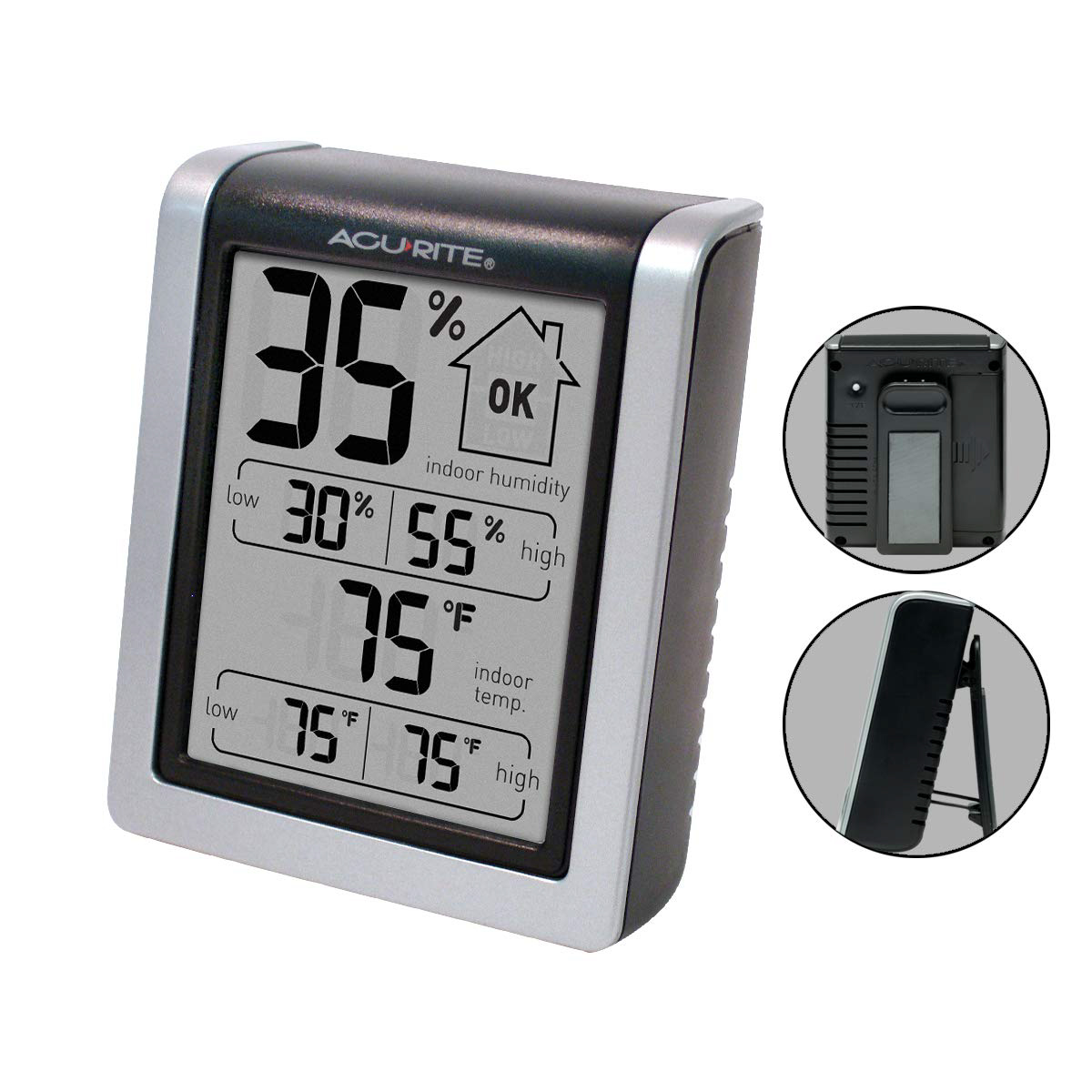 AcuRite Humidity Monitor 3" Black