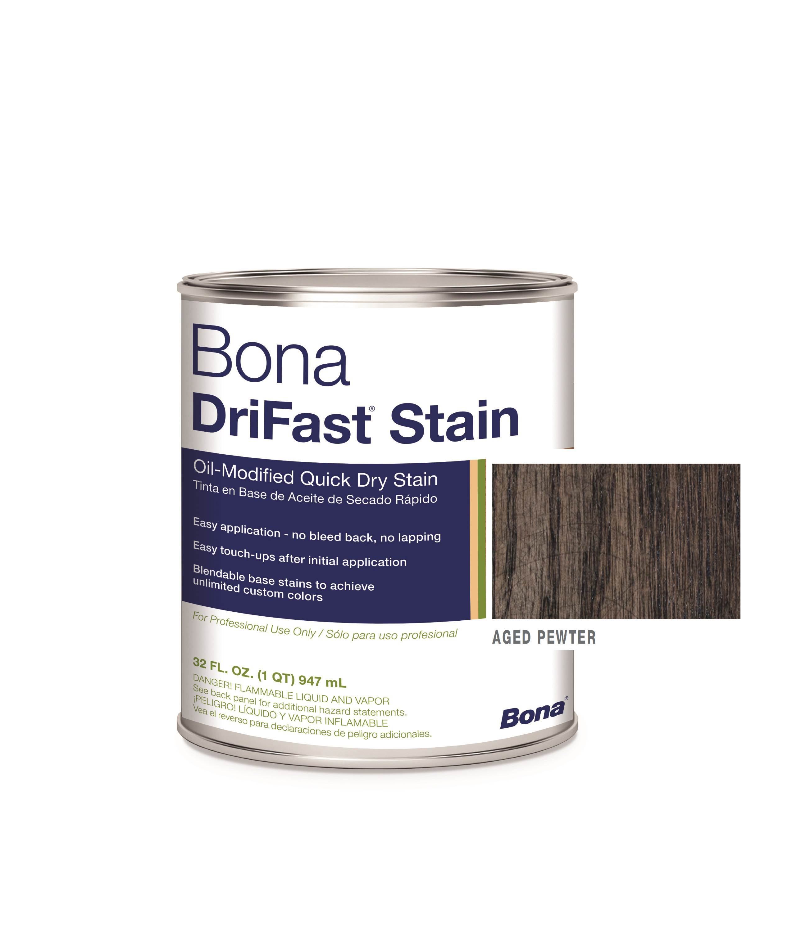 Bona DriFast Quart Stain Aged Pewter