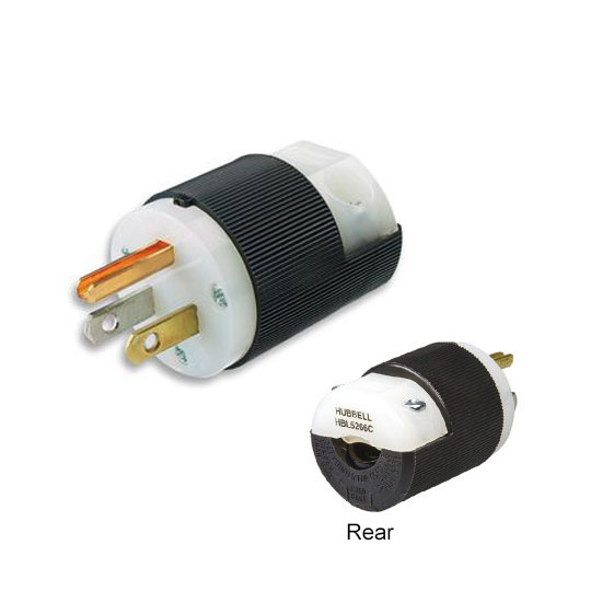 Non-Locking 15 Amp Electrical Plug Male