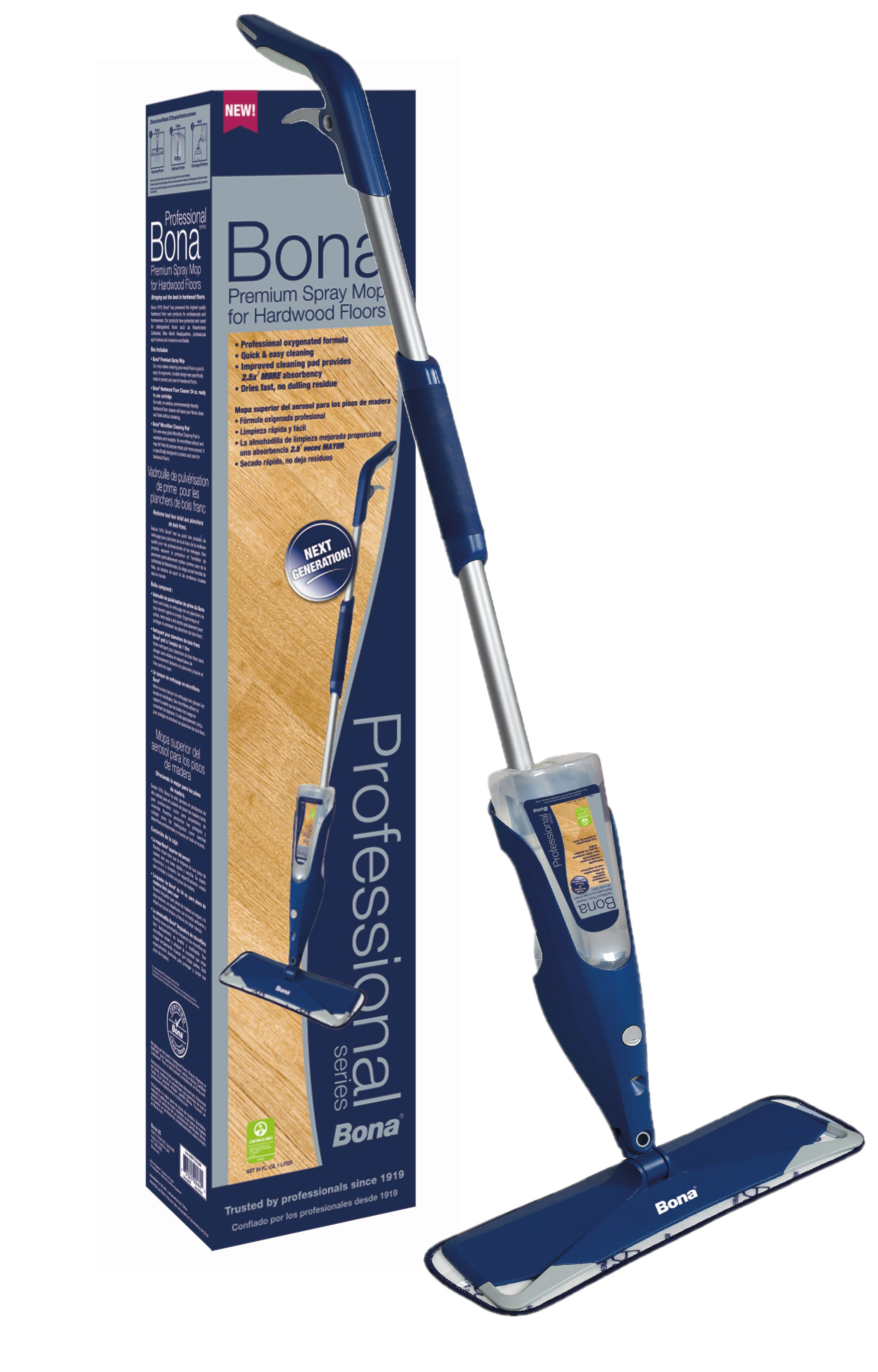 Bona Pro Series Hrdwd Flr Mop 33oz and 4oz Concentrate