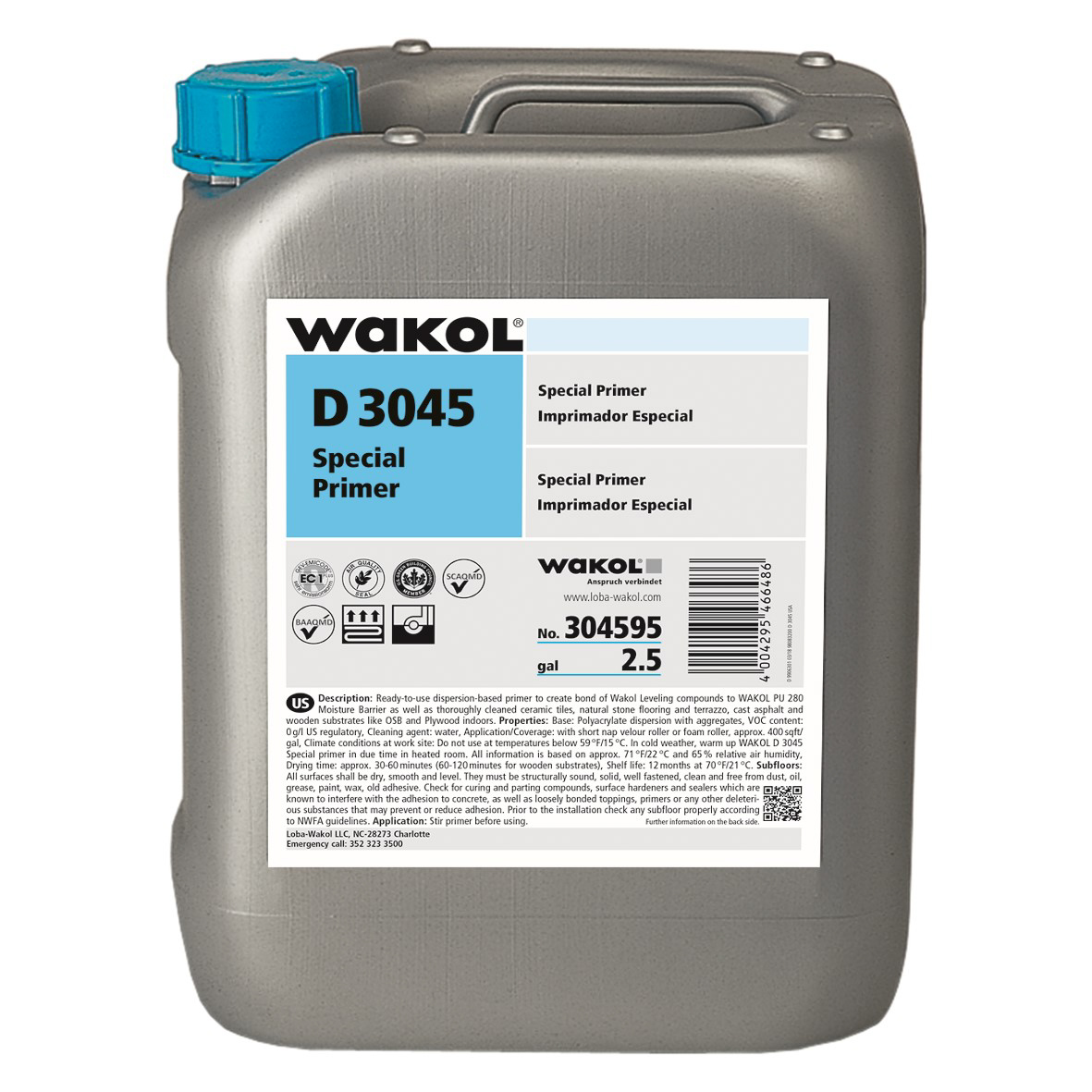 Wakol D3045 Special Primer 2.5Gal