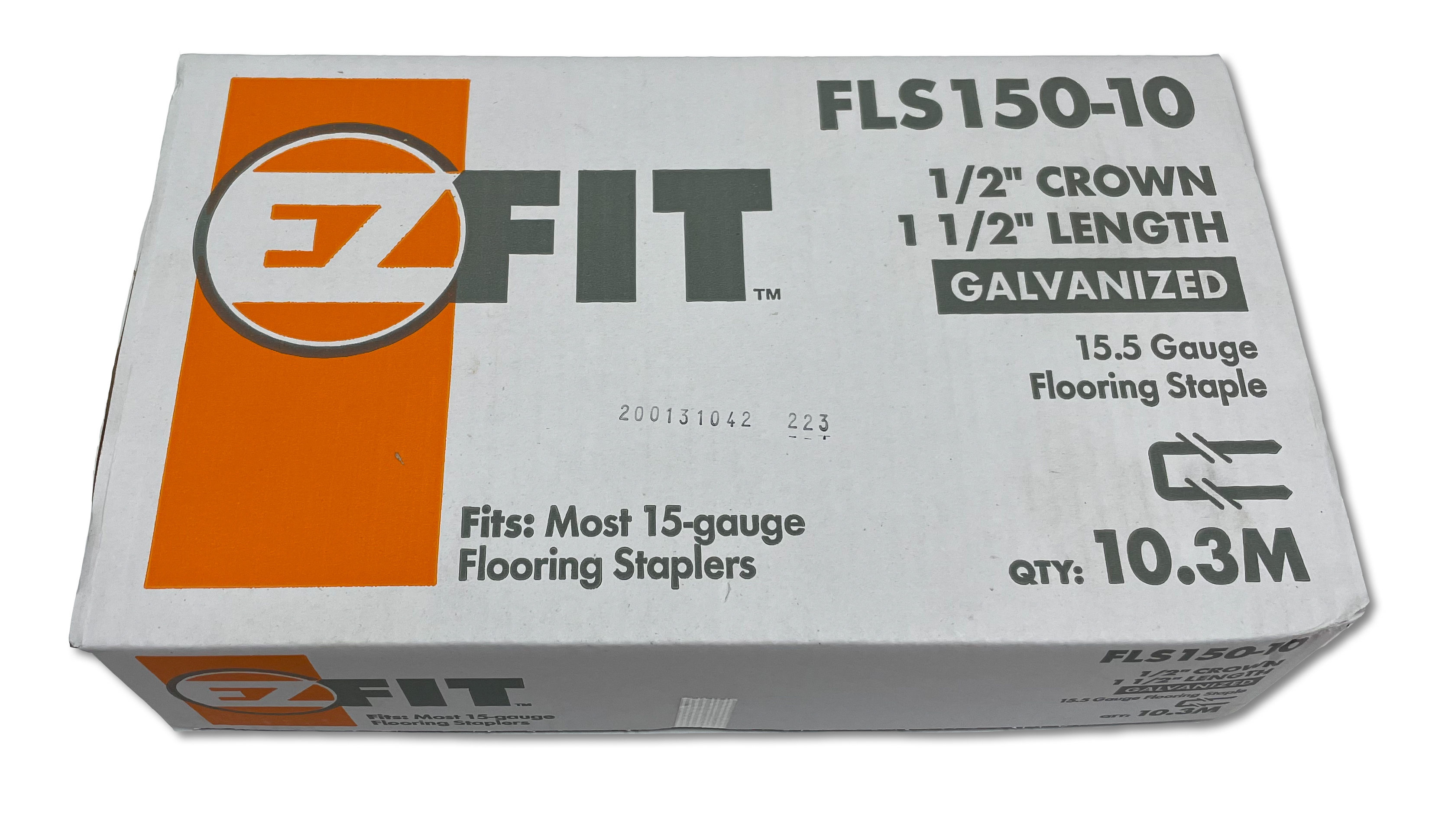 EzFit 15.5Ga 1.5" Staple box of 10M