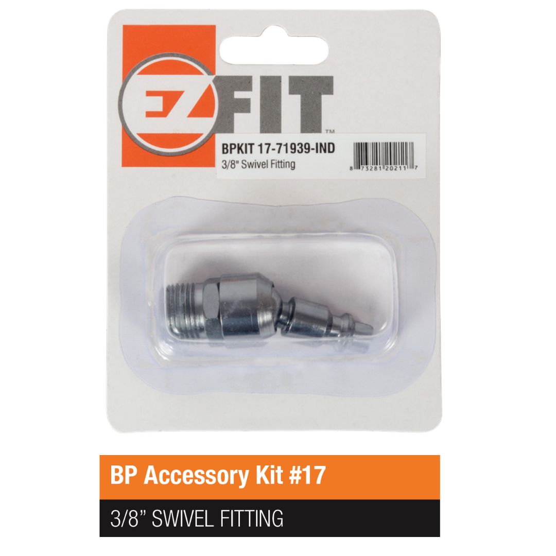 EzFit 1/4in x 3/8in SWIVEL FITTING MALE PLUG
