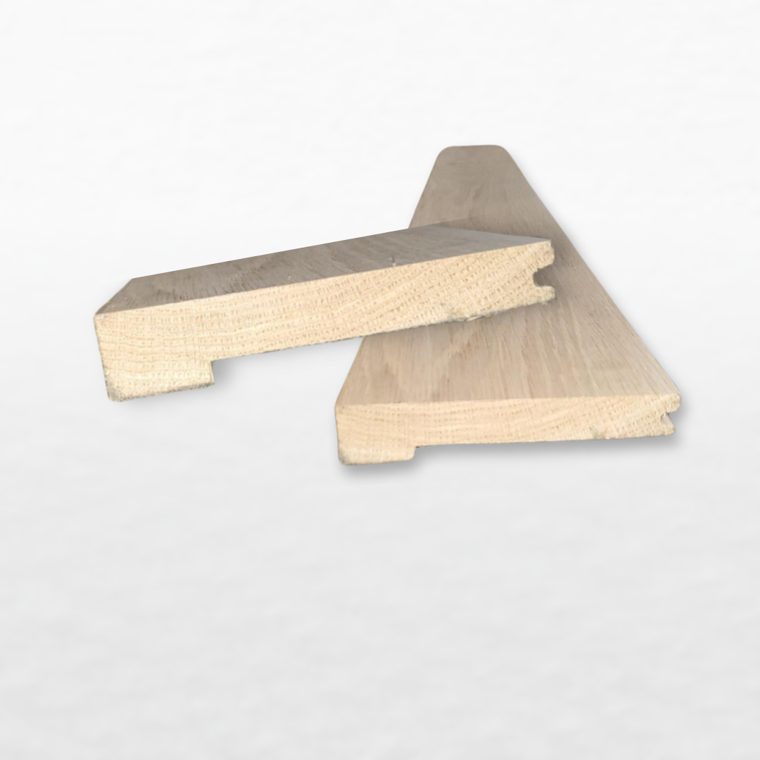 Unfinished Nosing 5 1/2 White Oak Square Edge