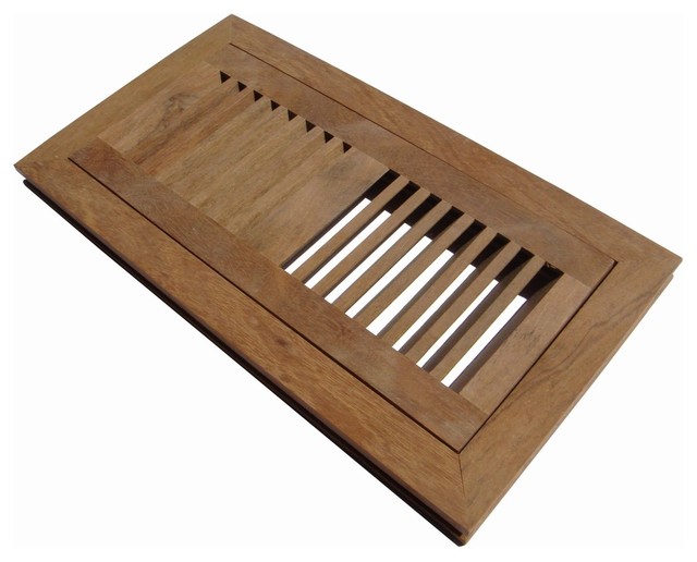 Unfinished Vent 3/4" Thick 4x10 Flush Frame Brazilian Cherry